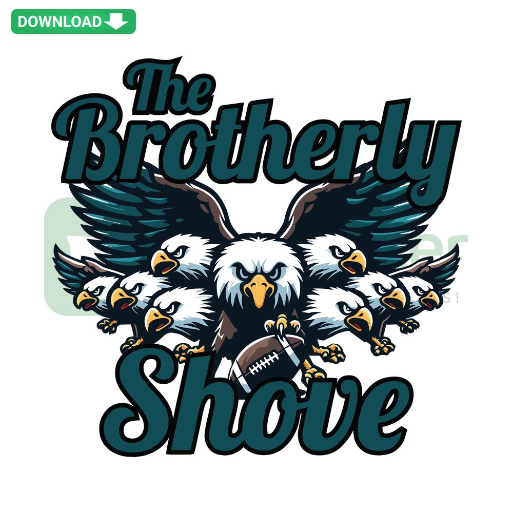 Brotherly Shove Philadelphia Football SVG, vibrant digital design for crafting, perfect for SVG downloads, sports-themed projects.