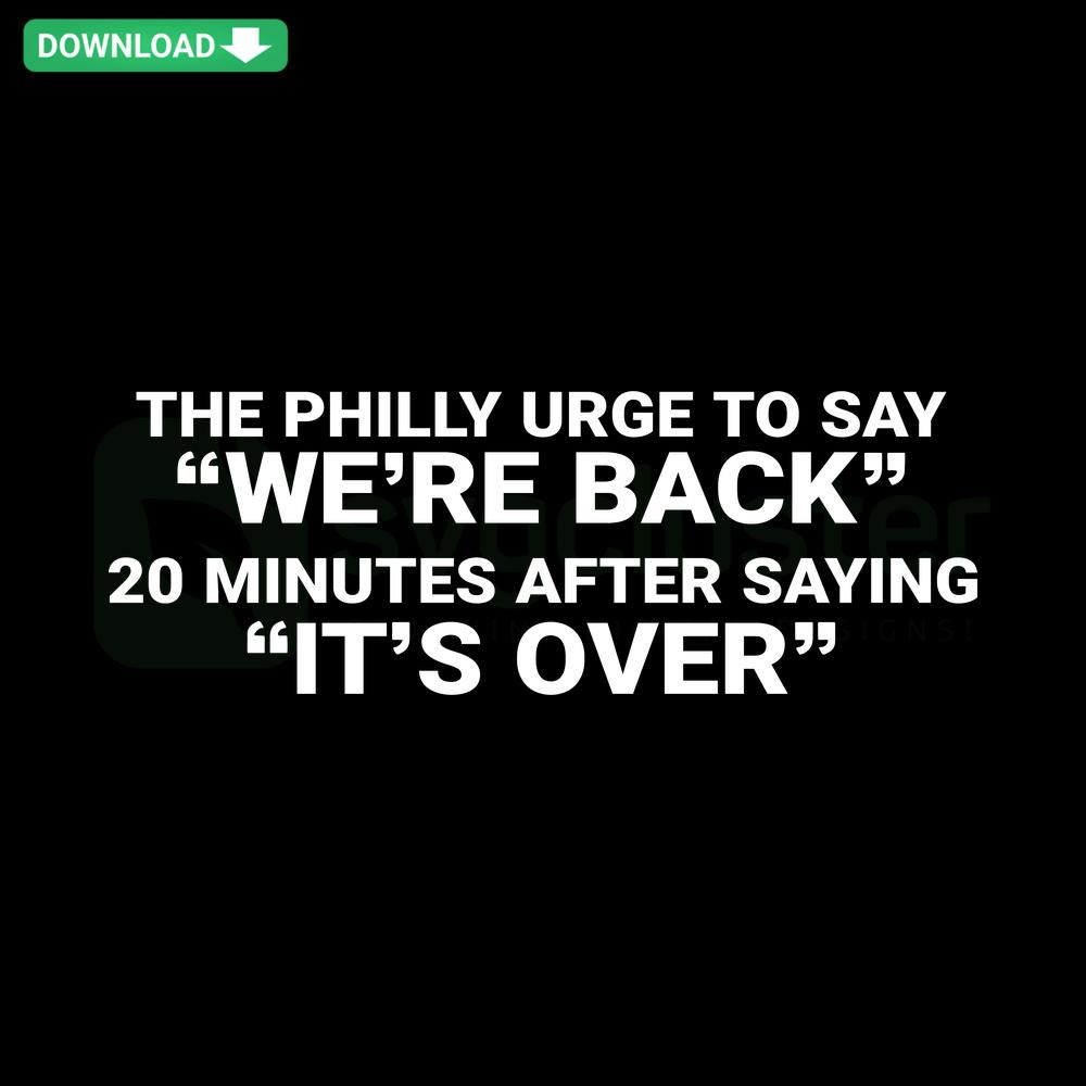 Phillies We Are Back SVG: Philadelphia Baseball Themed Digital Download, Unique SVG Design for Philly Sports Fans