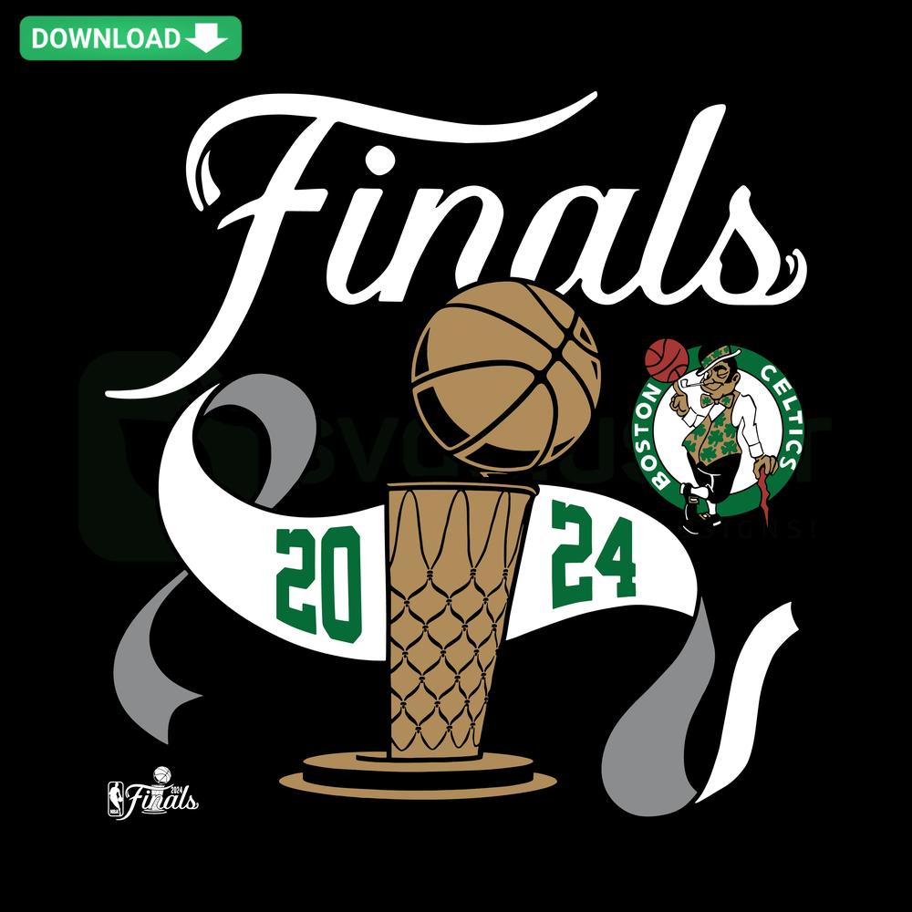 Boston Celtics 2024 NBA Playoff SVG, digital download featuring basketball graphics, ideal for fans, crafting, and sports memorabilia.
