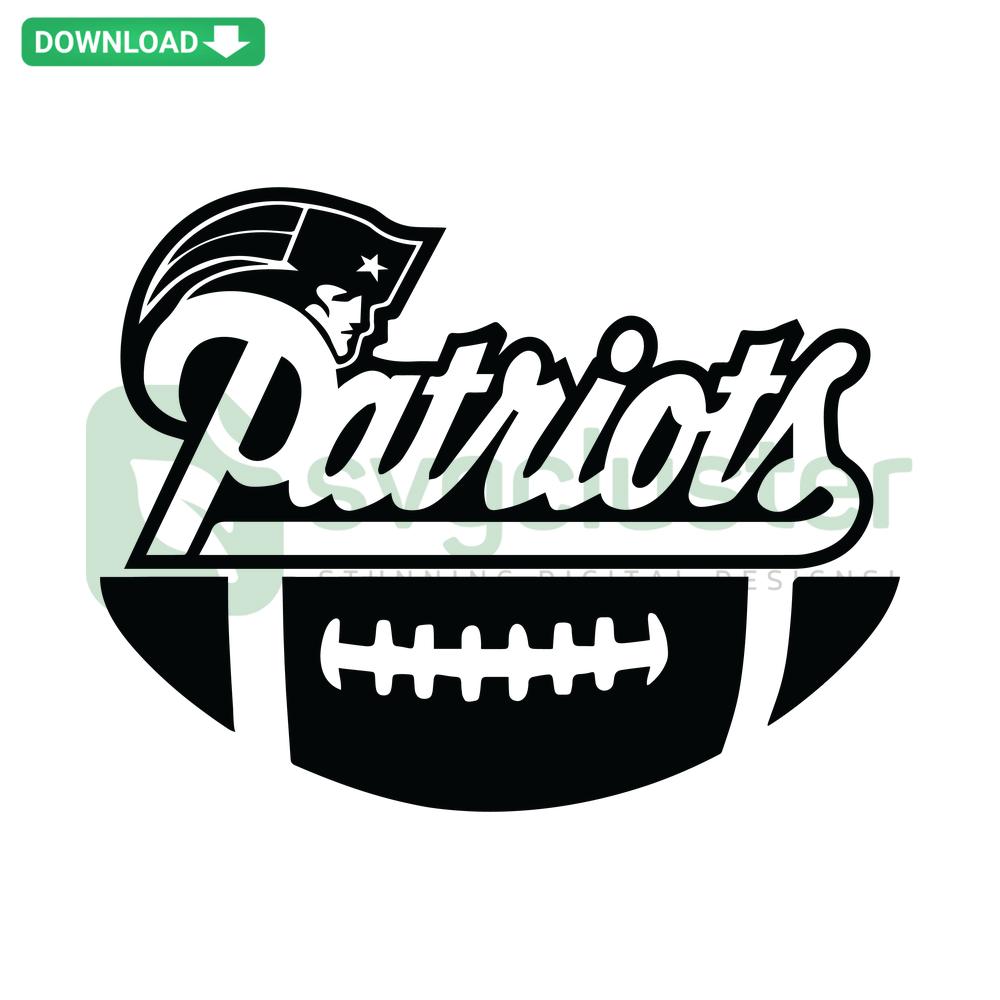 Patriot Football SVG: Bold sports team design, perfect for Cricut projects & home decor. Digital download for sports fans.