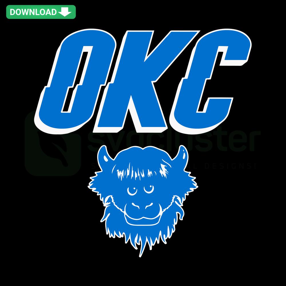 OKC Thunder Basketball NBA SVG Download, Cricut Design Files, Digital Sports Graphic, Oklahoma City Thunder Logo, Team Colors