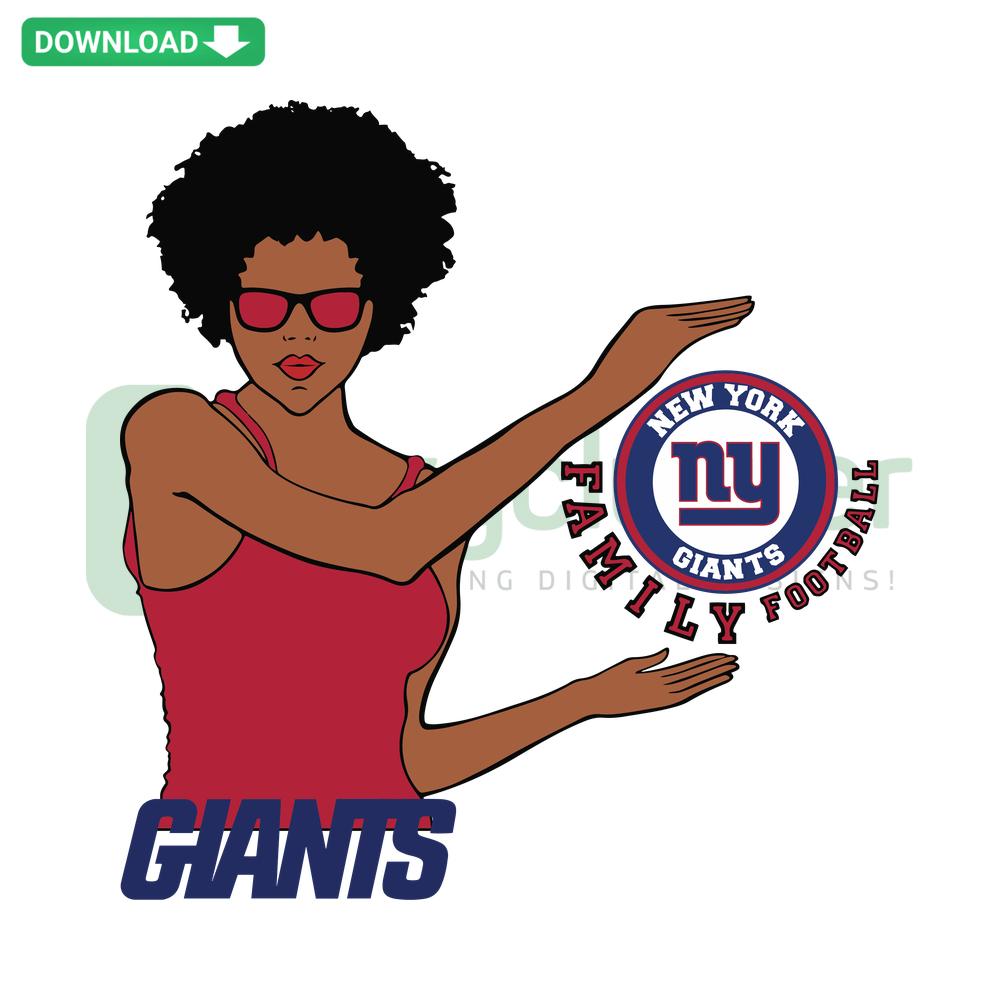 Family Football New York Giants SVG, digital download, perfect for sports-themed designs; ideal for graphic designers seeking NFL resources.