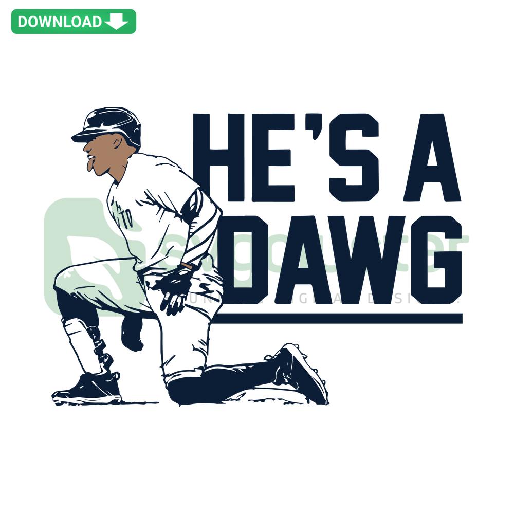 Juan Soto He Is A Dawg New York Yankees SVG Design for Digital Download, Baseball-themed SVG, Instant Downloadable Yankees Design.