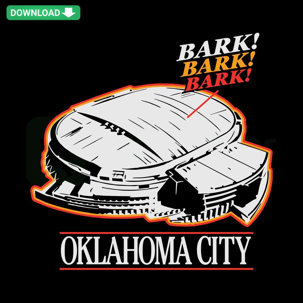 Oklahoma City Bark Bark Bark Basketball NBA SVG design, featuring vibrant wall art SVG files of basketball-themed graphics.