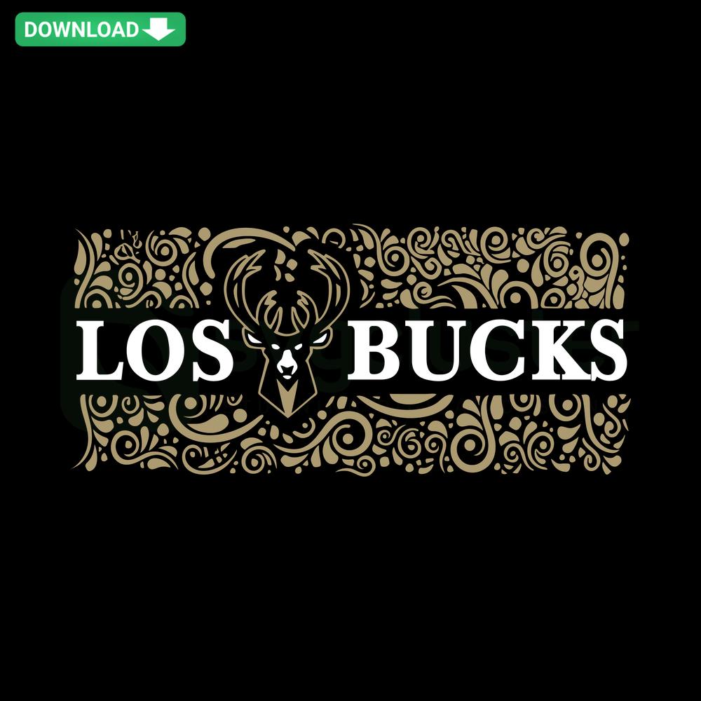 Los Bucks Milwaukee Bucks NBA SVG Template with card designs, digital download for crafting, featuring team logo and motifs.
