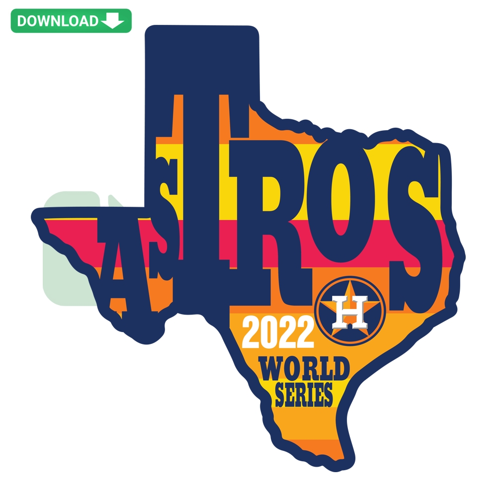 Astros 2022 World Series Champions digital design, featuring Houston Astros logo in SVG, PNG, DXF, EPS formats for cutting files.