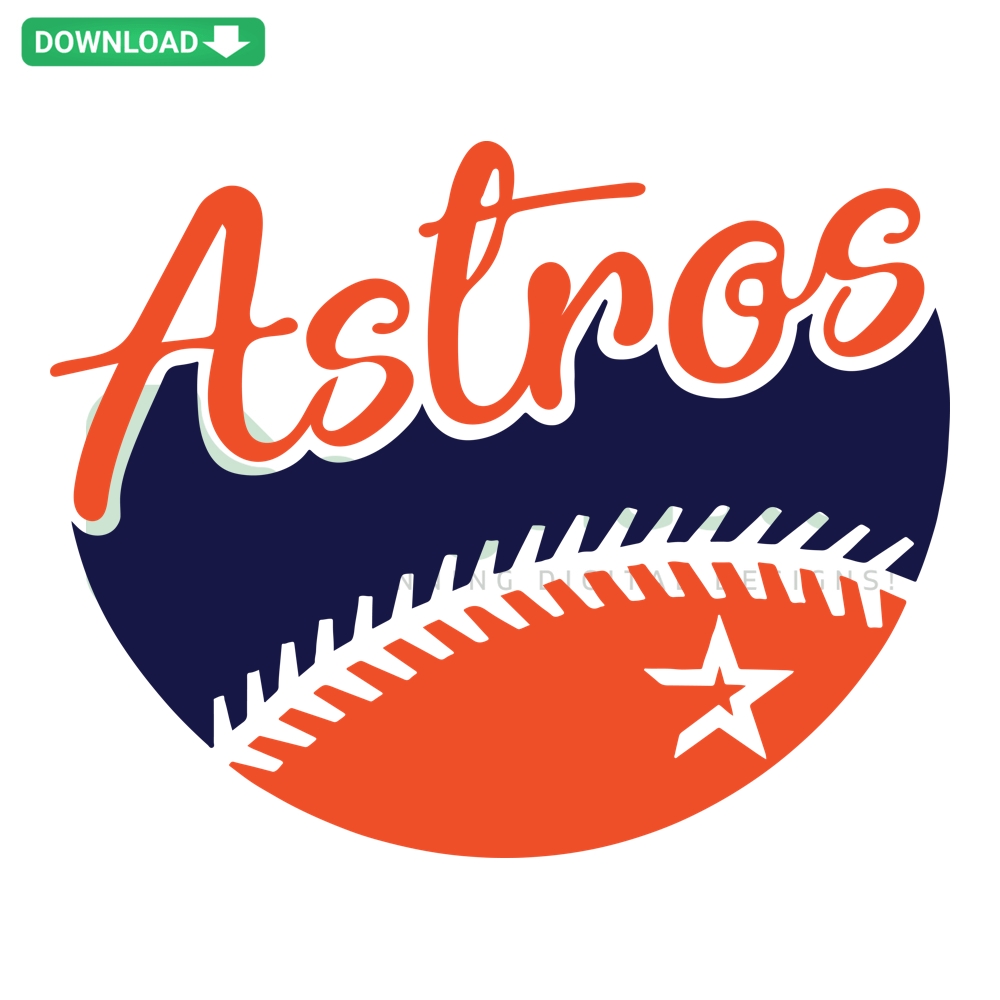 Astros Baseball Houston Team digital design files; stylish SVG, PNG, DXF, EPS logos/icons for sports enthusiasts.