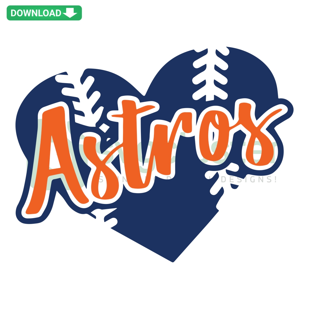 Astros Houston Baseball SVG PNG DXF EPS - Official team logo & colors, digital file formats for crafting and printing.