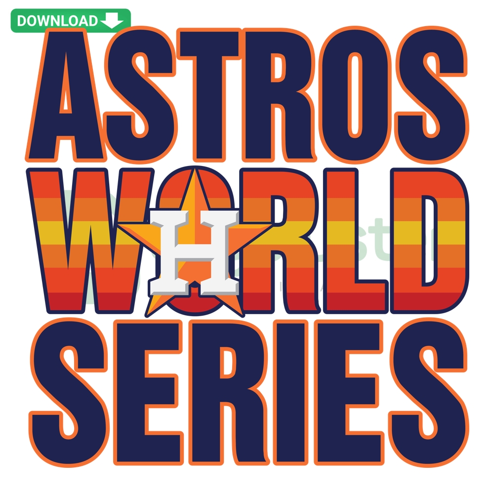 Houston Astros World Series digital art; championship celebration; sports design in SVG, PNG, DXF, EPS formats.