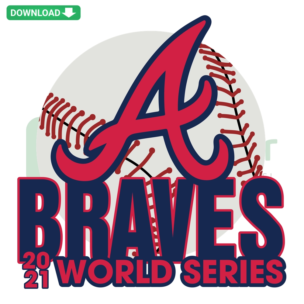 Atlanta Braves 2021 World Series Champions Logo SVG PNG DXF EPS; Sports Team Victory Design, Digital Files for Crafting.