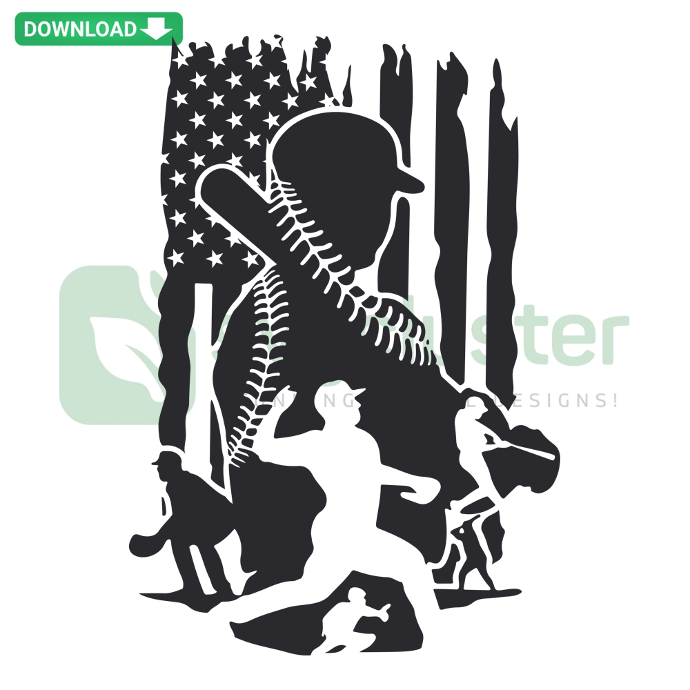 Silhouette of a Baseball Aunt with Bat | Premium Sports Design | Digital Artwork in Black and White | Ideal for Printing