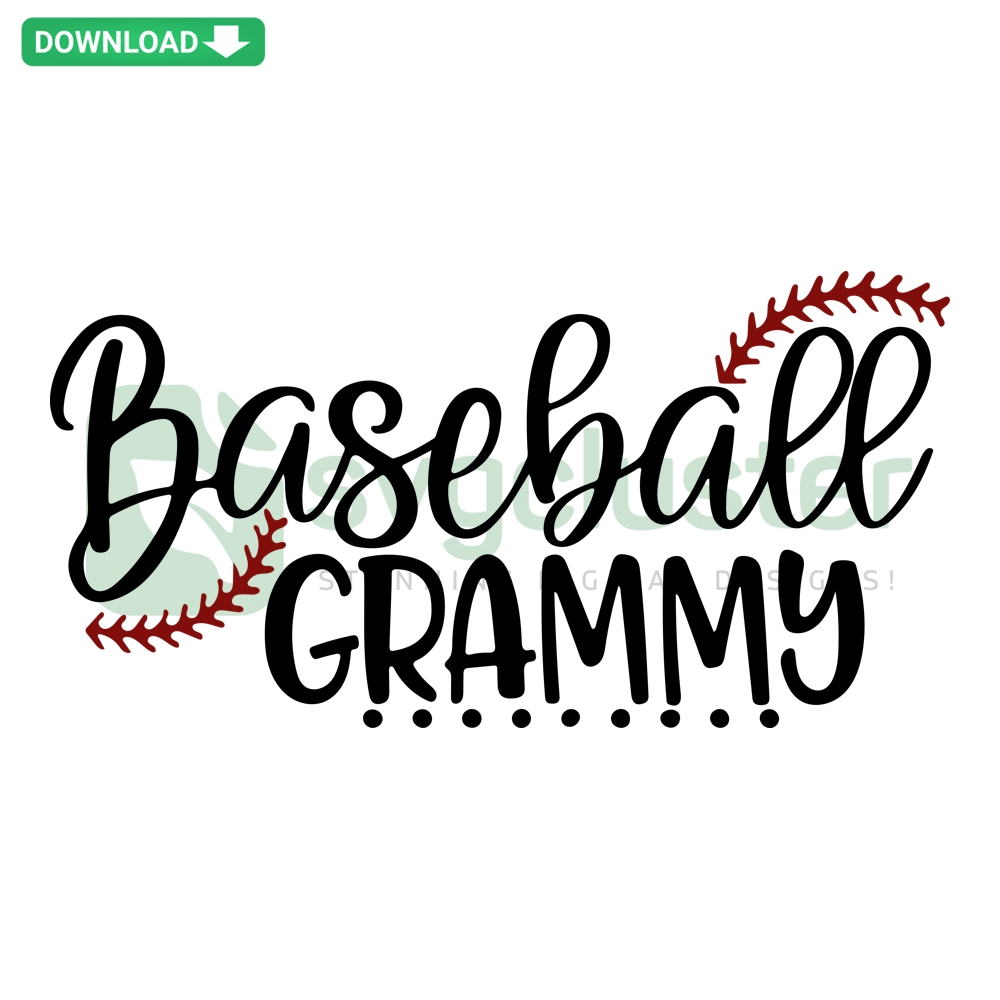 Baseball-themed Mimi Craft Design, ideal for DIY projects; digital download featuring playful text and baseball motifs.