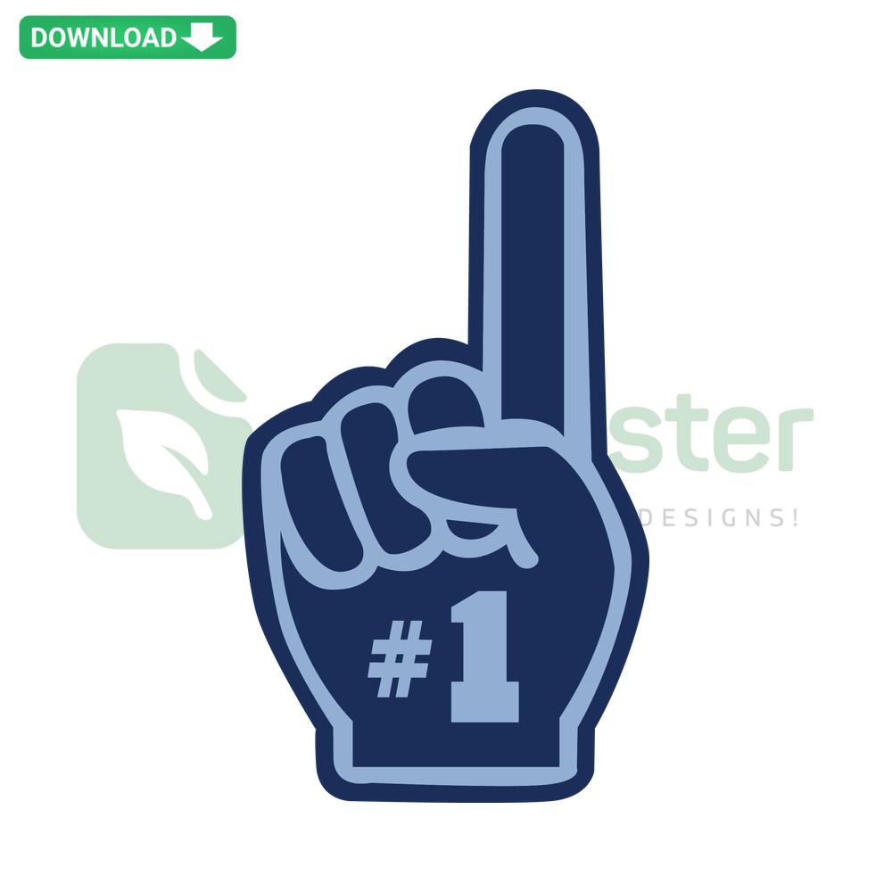 Indianapolis Colts Number 1 Finger SVG Design, Perfect for Commercial Use Crafting, Sports Fan Graphics, SVG File Download