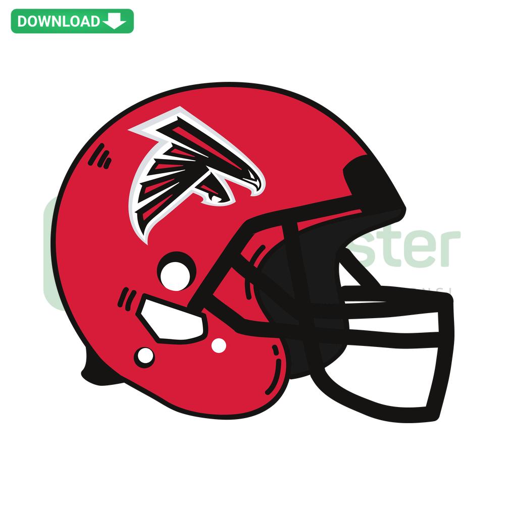 Atlanta Falcons Helmet SVG Design, Cricut Craft Patterns, NFL Team Logo, Digital Download for Crafts and DIY Projects