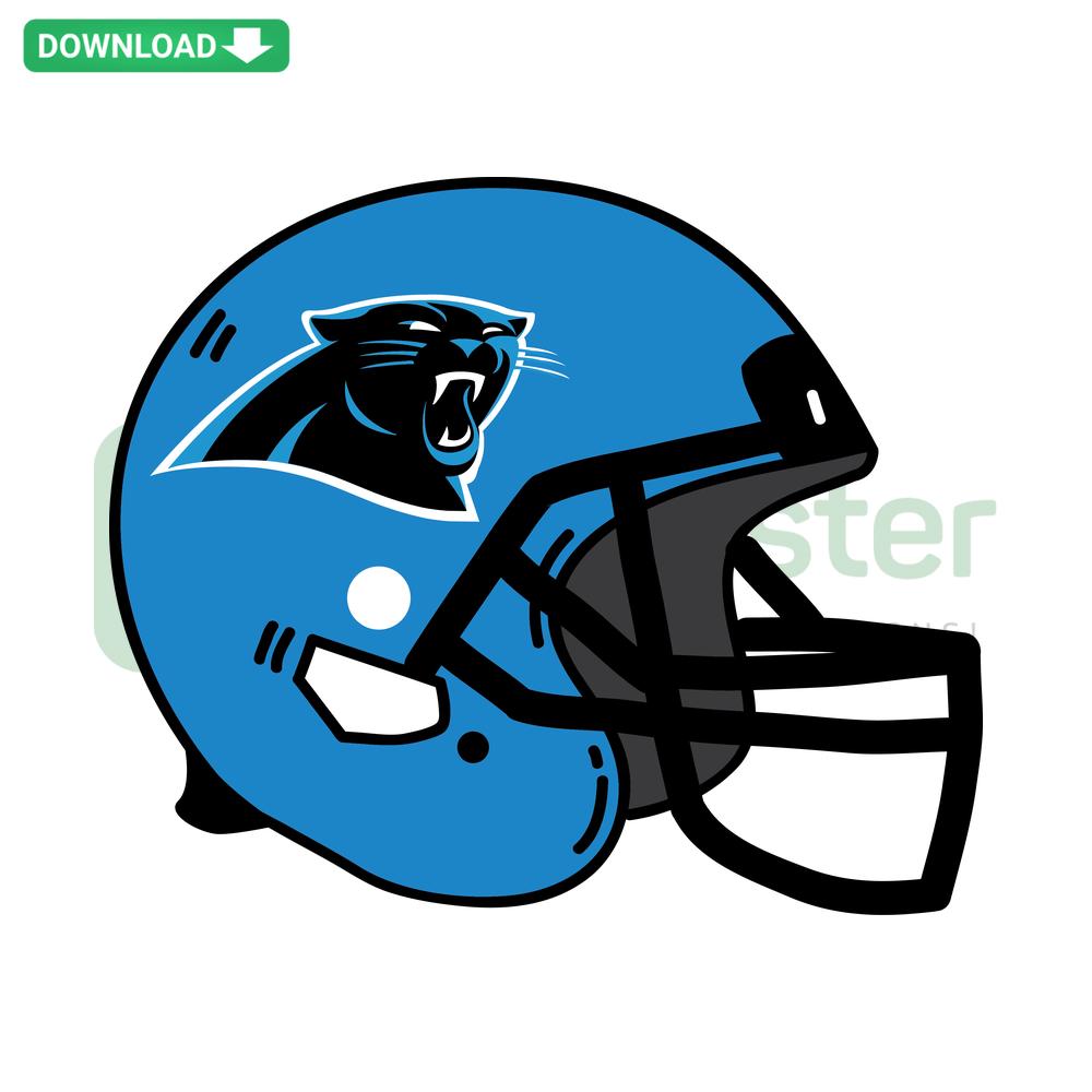 Carolina Panthers Helmet SVG Cricut Design, Printable Digital Download, NFL Team Vector Art, DIY Crafts