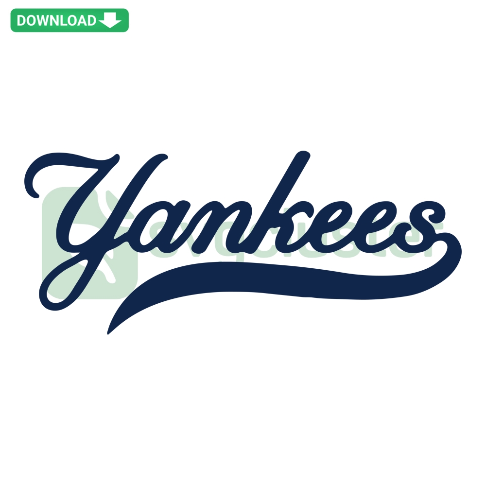 New York Yankees baseball team logo SVG file, featuring iconic NY monogram design, perfect for digital crafts and fan projects.