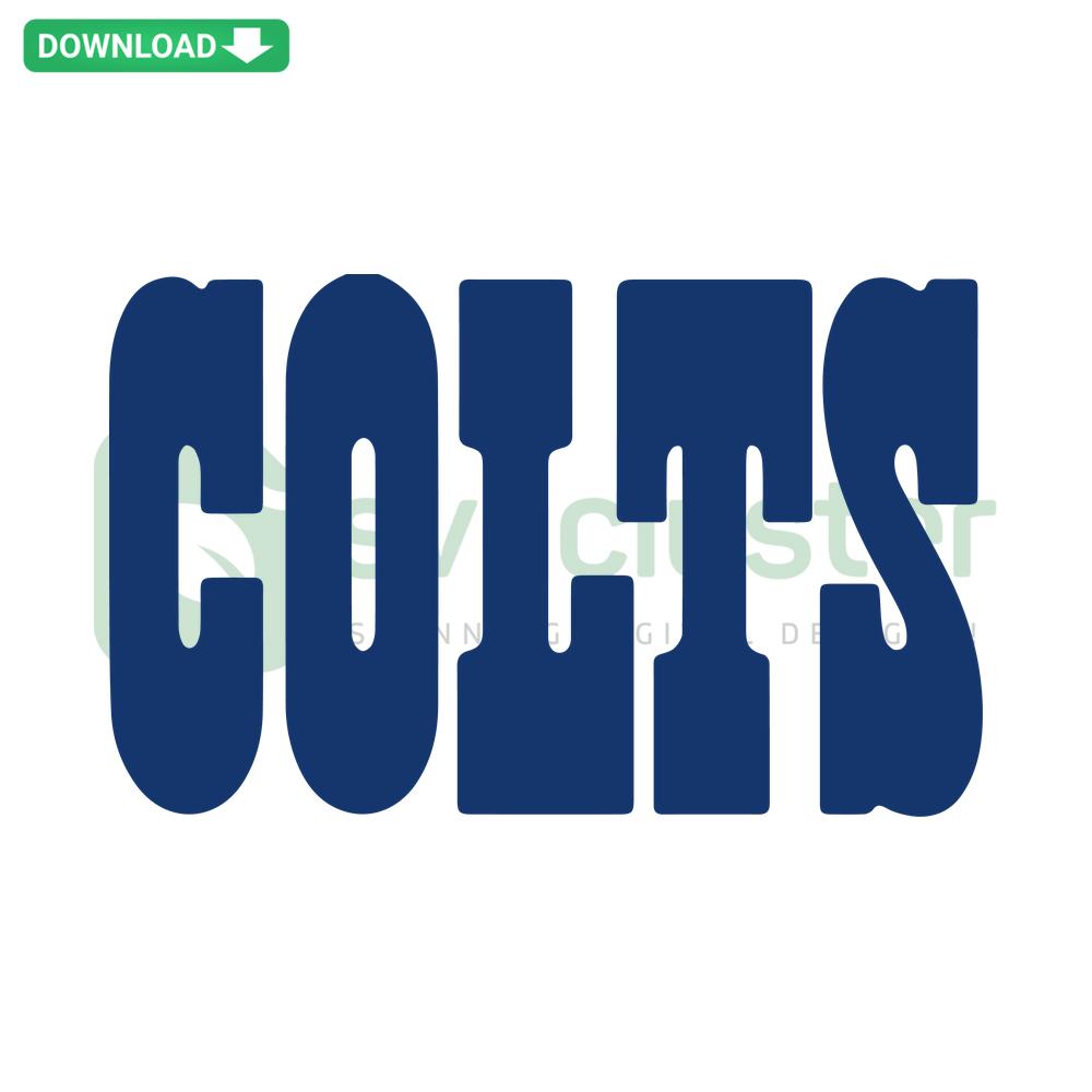 Indianapolis Colts SVG for Cricut: High-quality vector download featuring iconic horseshoe logo, perfect for crafting projects.